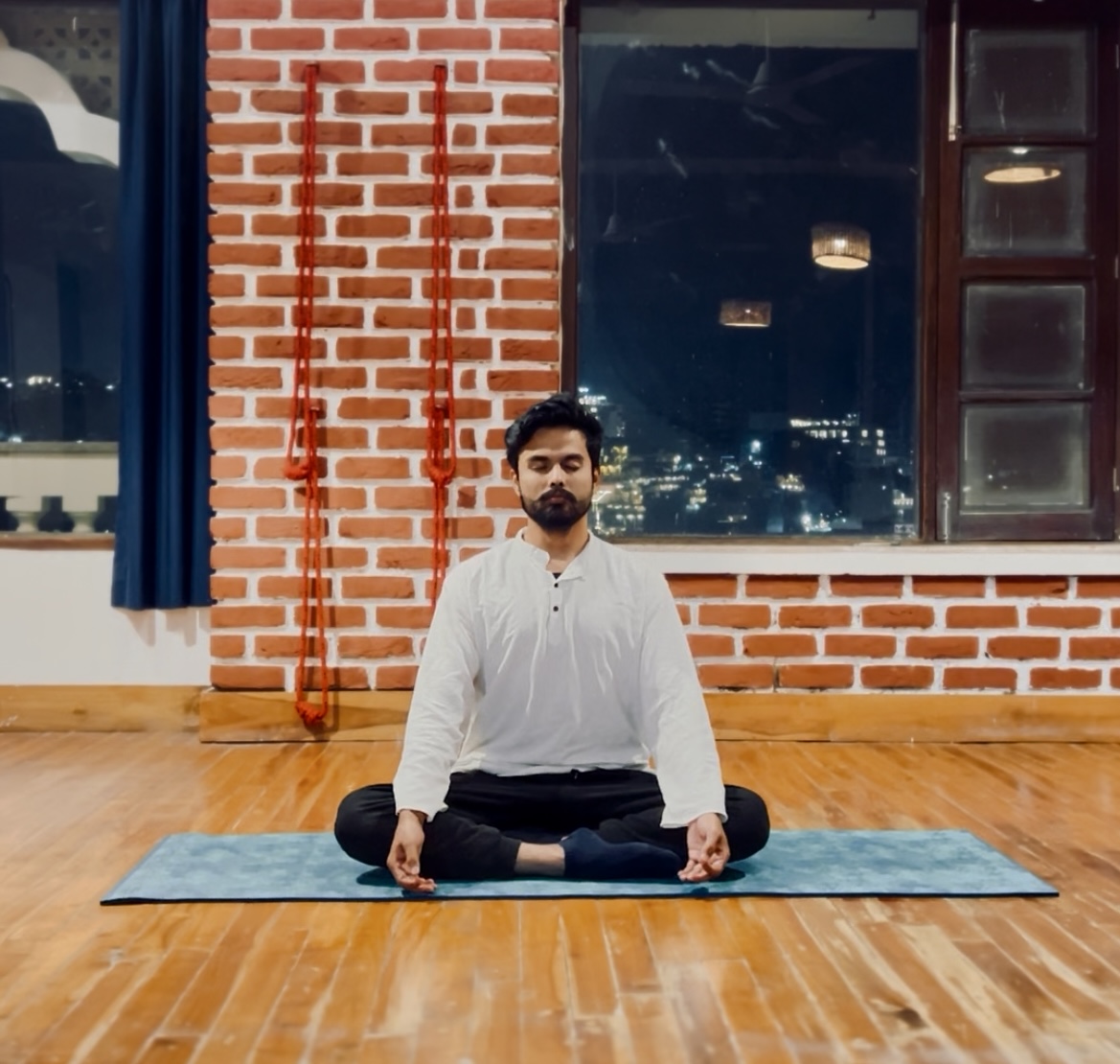 Sai Teja in meditation